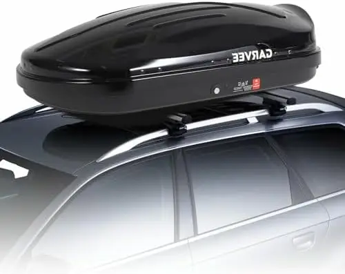 

Garvee Heavy Duty Roof Cargo Box - 10 Cu Ft, Waterproof & Lockable, Fits SUV/Truck/Van