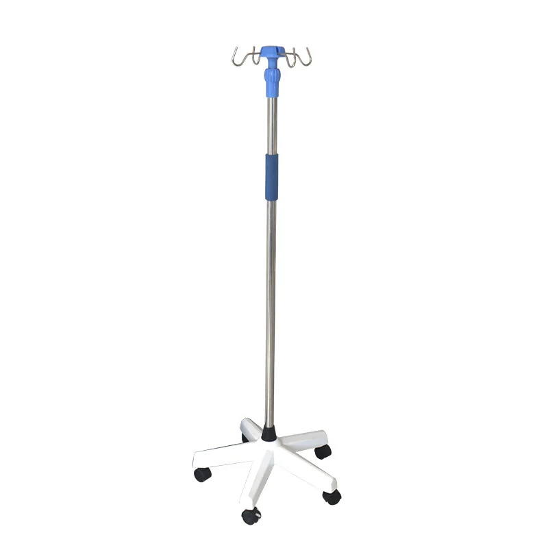 

High Quality Hospital Infusion Pole Stand Portable Stainless Steel IV Pole Drip Stand