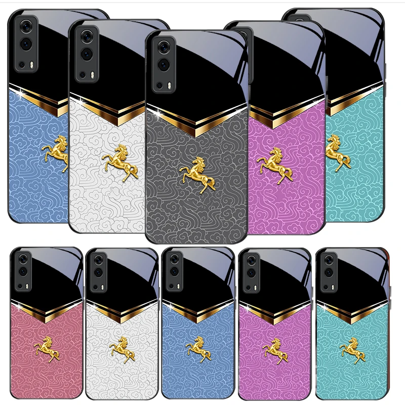 Phone Cases Vivo - Donkere Nacht Gouden Paard Telefoonhoesje van