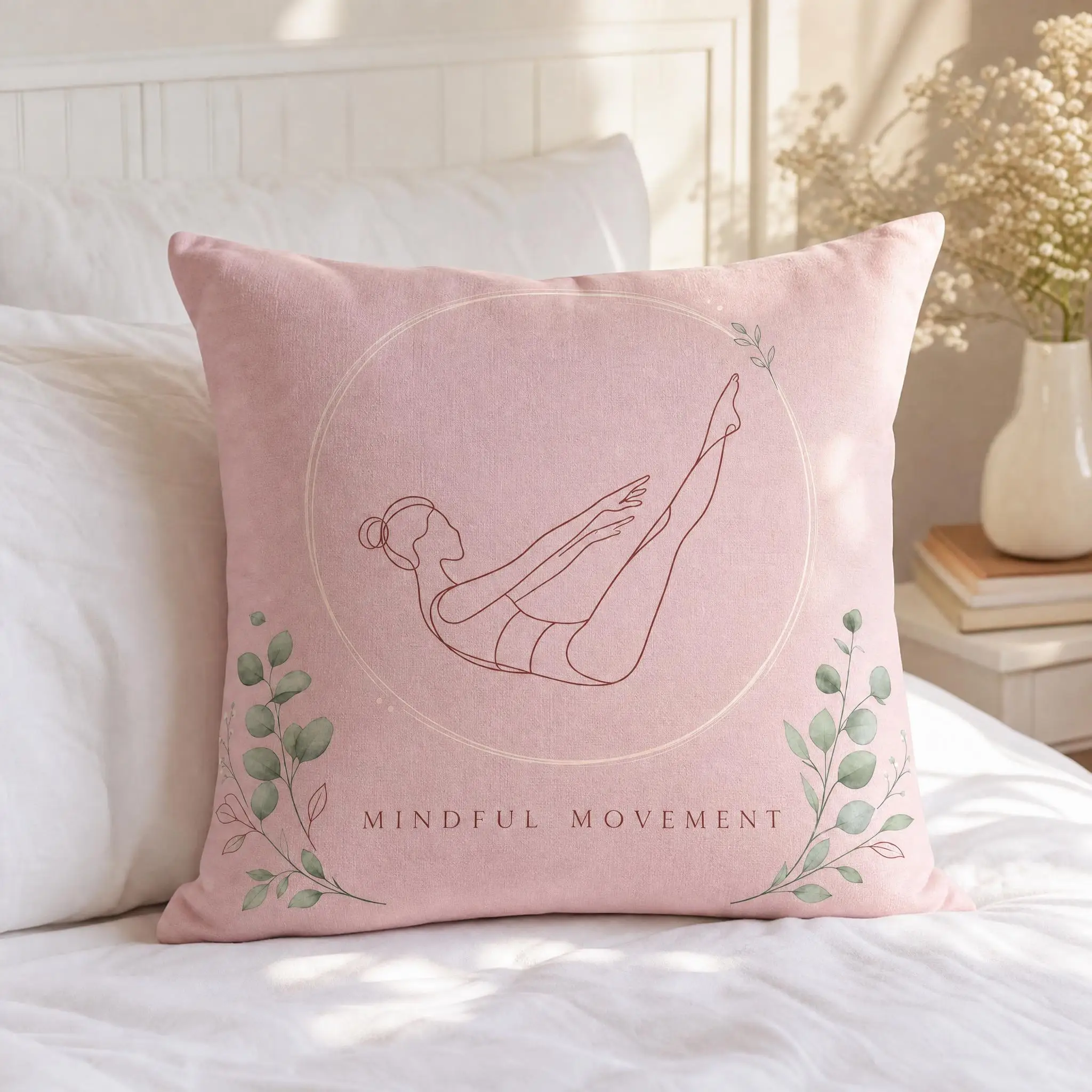 Pink Pilates Princess Pillow Cover, Suitable For Sofa Bedroom Decoration, Unique Holiday Gift view 2
