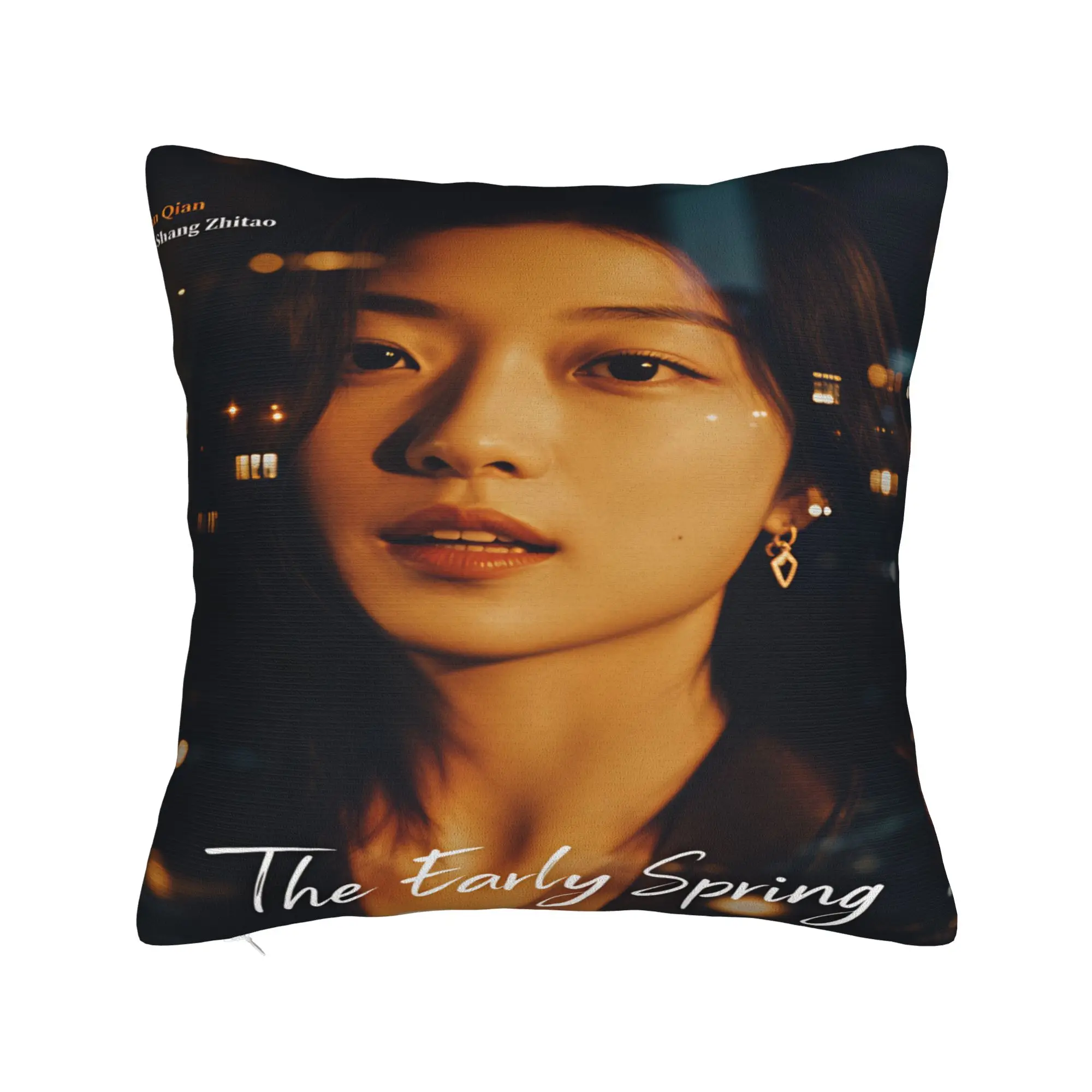 Pillow Case The Early Spring Soft C Drama Pillow Cover For Living Room Chair Retro Trendy Pillowcases