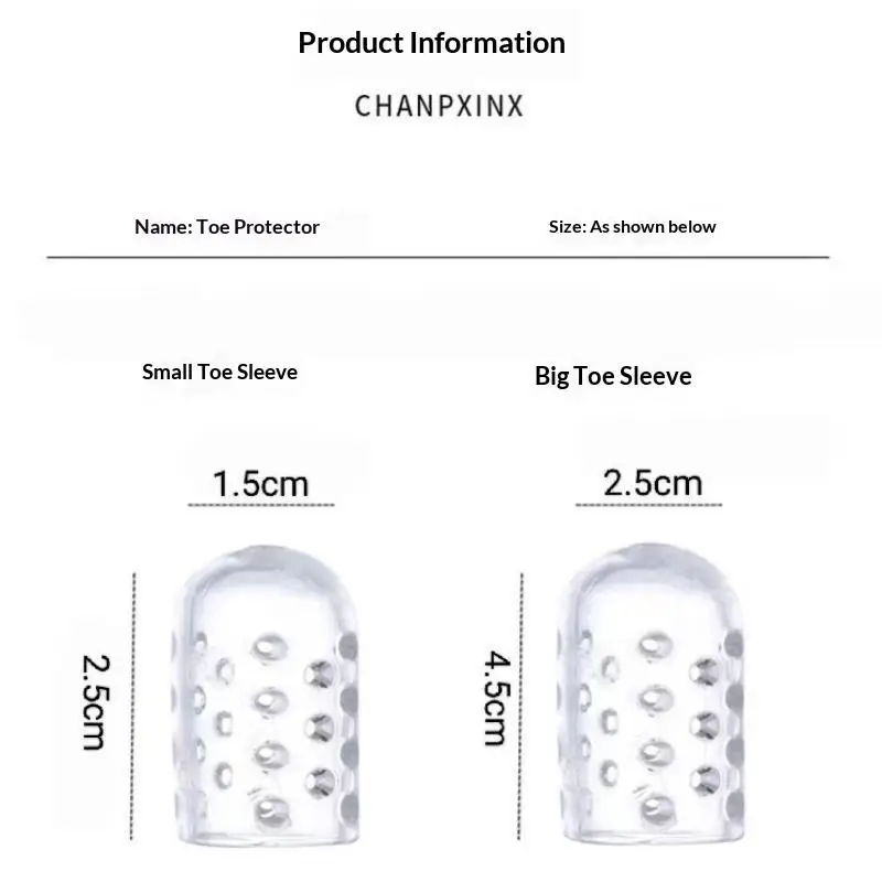 Silicone Toe Protectors Waterproof Anti-Friction Toe Caps 10/20/30 Pcs Soft Covers for Women High Heel Shoes