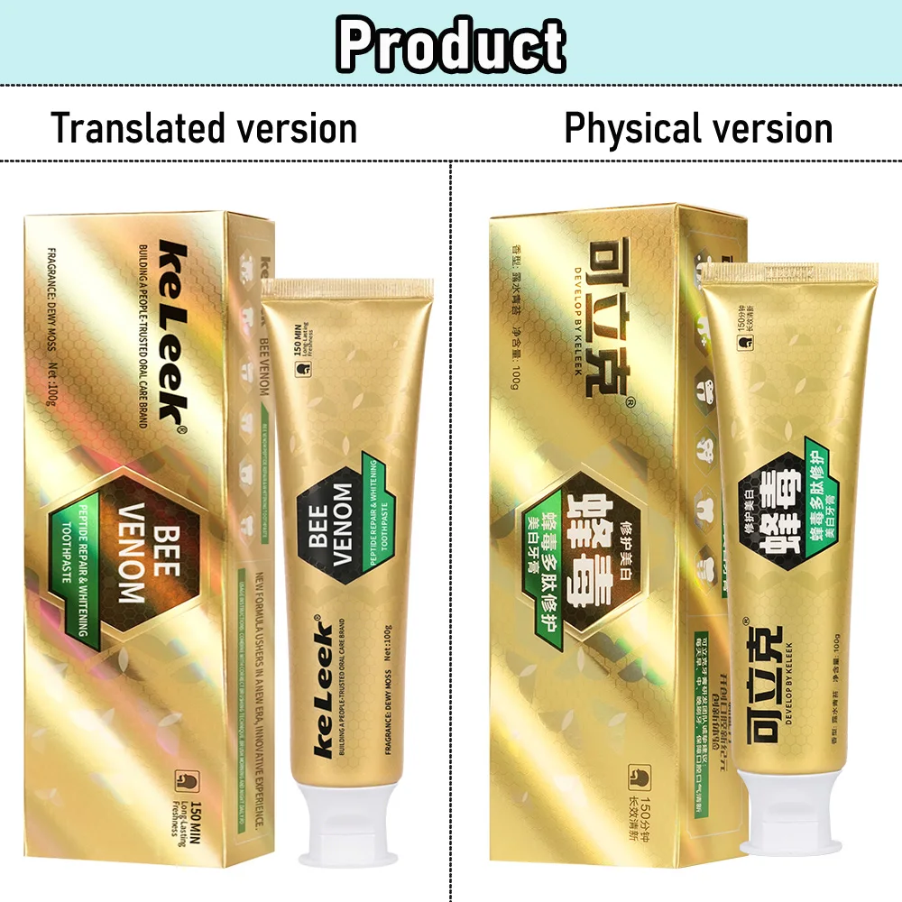 KeLeek Bright Smile Toothpaste Mint Deep Clean Teeth Whitening Fresh Breath Gum Care Oral Health Gentle Non Irritating