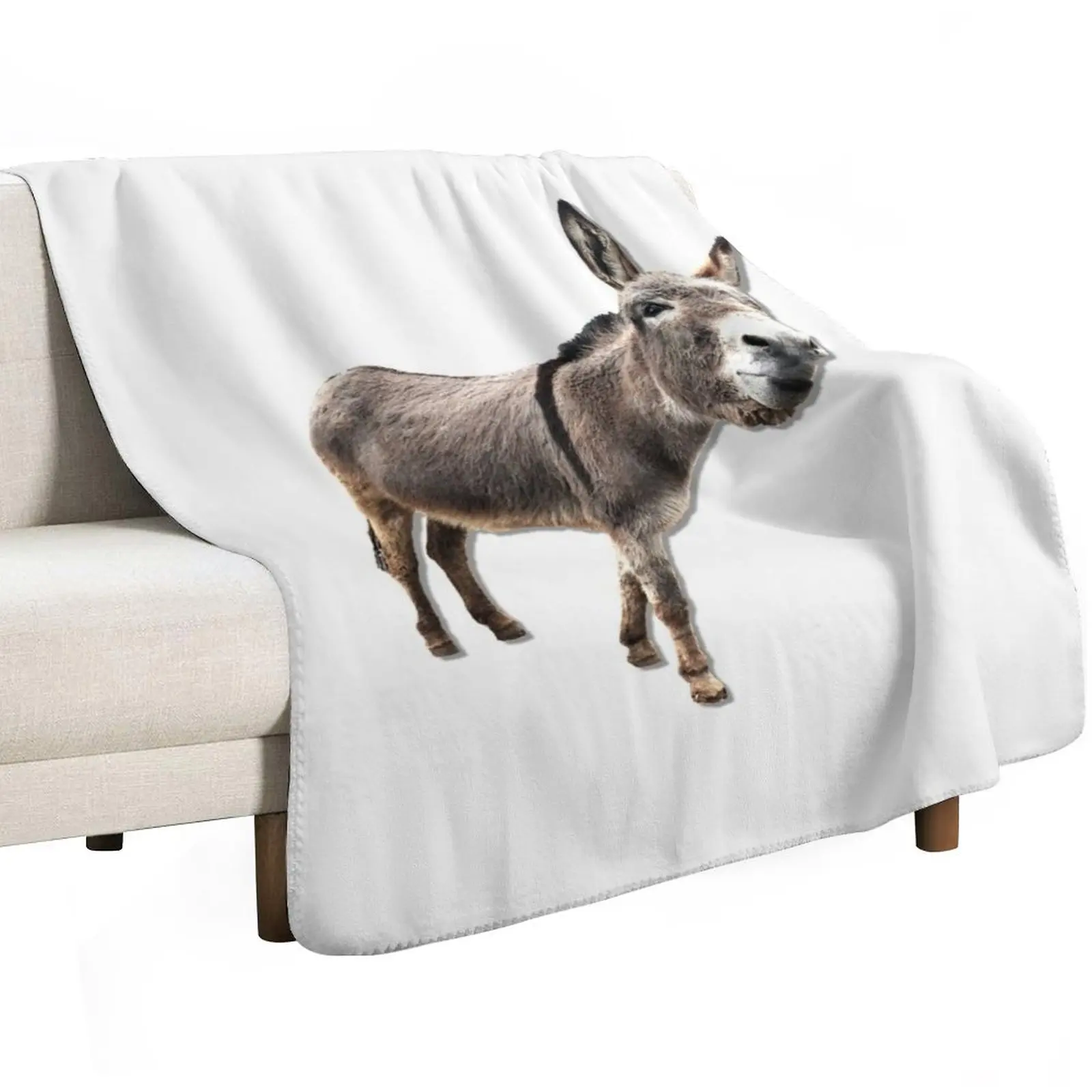 Sassy Burro/Donkey With Judgmental Face Throw Blanket Extra Large Throw Sofa wednesday Blankets For Bed Retros Beach Blankets