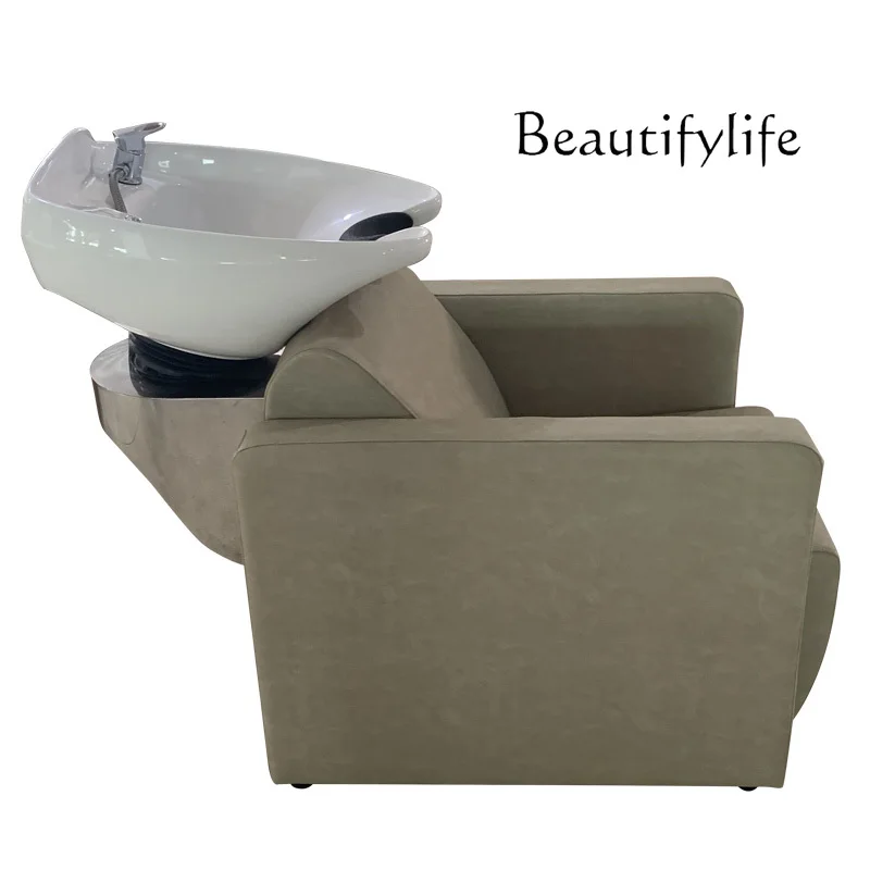 Nordic Hair Saloon Dedicated Multi-Functional Half Lying Flushing Bed