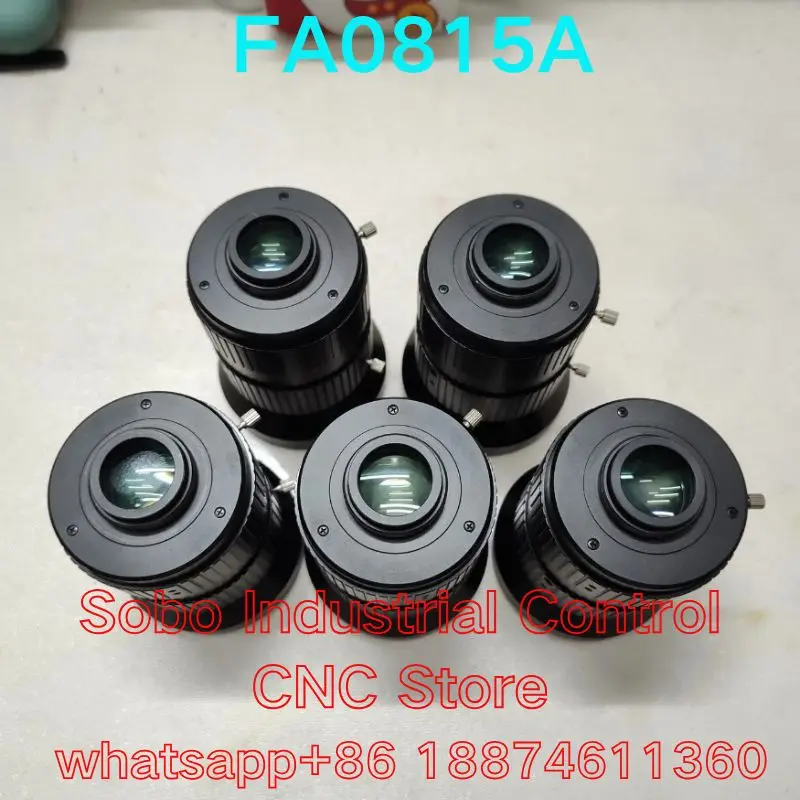 Second-hand test OK FA0815A 20 million long step industrial lens, supporting one inch large target surface C interface 8mm focal