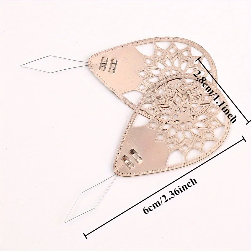1/2pcs Copper Needle Piercer Rose Gold Hollow Retro Styling Thread Piercer Sewing Accessories Needle Leader