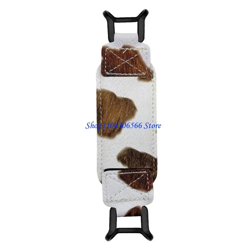 02DD Ergonomic PU and Elastic Rope Hand Strap For 6-8inch Tablets Secure AntiSlip Grip Reading Accessory