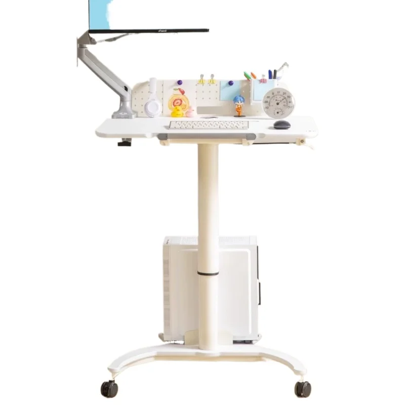 

Lifting workbench desk, student home small apartment mobile learning folding desktop computer desk