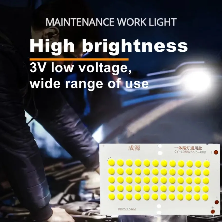 5pcs 10pcs 3V Solar Chip Light Source COB 60 Beads Integrated Chip  6W Portable Camping Light LED Bulb Accessories White Light