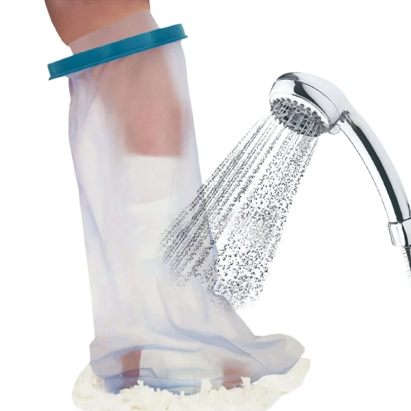 Limb Fracture Trauma Waterproof Bath Cover for Adult Legs