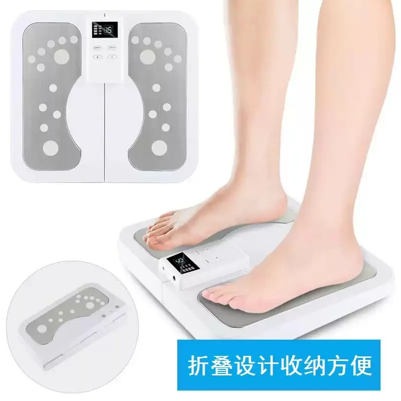 Folding Heating Foot Relaxer Machine with Patches Plantar Massage Device for Foot Relieve Home Personal Care