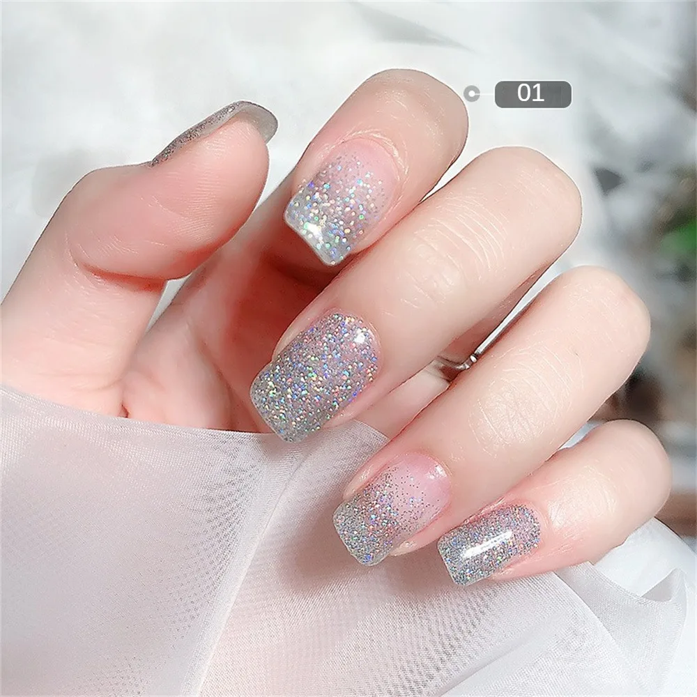 Glitter unha polonês, lantejoulas, suprimentos populares, versátil, temperamento, Flash, 15g por ml