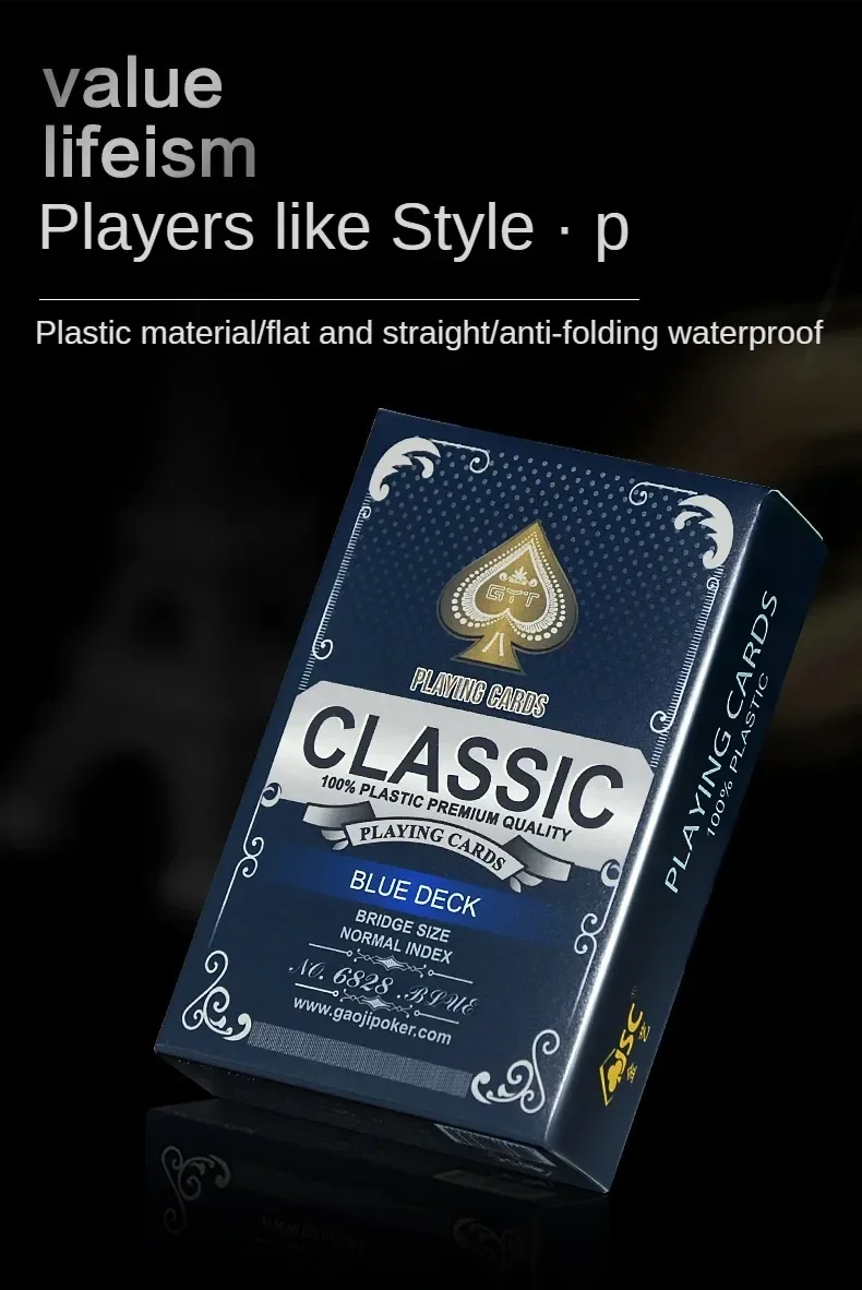 Description Picture 2 of itemHigh Quality Waterproof PVC Polka Dot Playing Cards - Washable Adult Christmas Gift for Parties, Bars, Family Gatherings