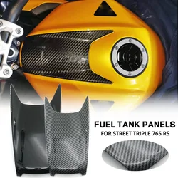 New Motorcycle Accessories Fuel Tank Housing Fairing For Street Triple 765RS /moto2 2023 2024 Fuel Tank Panels Trim Carbon Fiber