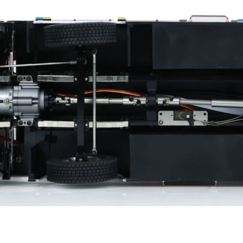 

1/14 Metal Chassis 8x4 Snozzle High-reach Extendable Turret RC Fire Truck Light Sound Painted Finished Car Vehicle Toys for Boys