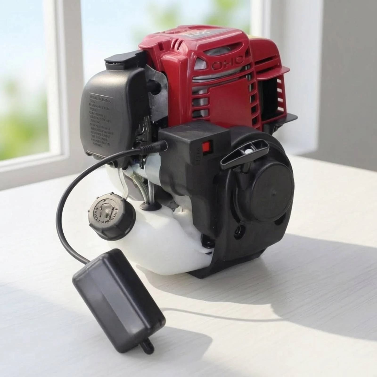 Small Petrol Engine Compact Replacement Engine Power Unit Portable Ready-to-Mount for DIYers, Lawn Mowers, Generators