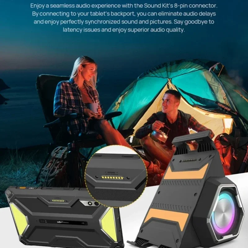 2024 New Ulefone 3 Pro PC ABS material waterproof portable holder wireless desktop speaker sound with stand armor pad 3