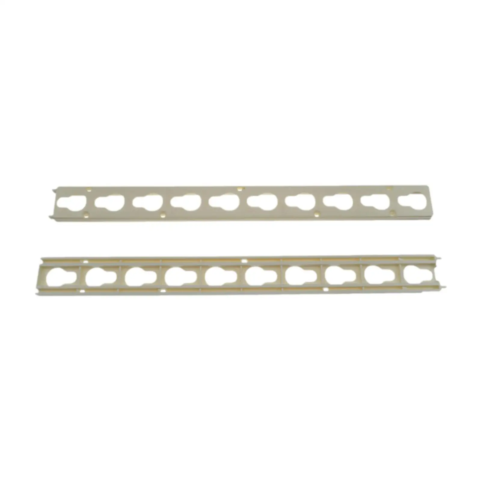 2Pcs Horse Keyhole Track Rail with 2 Jump Cues Versatile Equestrianism Horse Jump Pole Holders Quick Height Adjustment