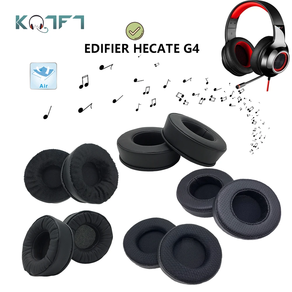 

KQTFT протеиновая кожа бархатный пот Сменные амбушюры для EDIFIER HECATE G4 наушники-амбушюры детали амбушюры накладки подушки чашки