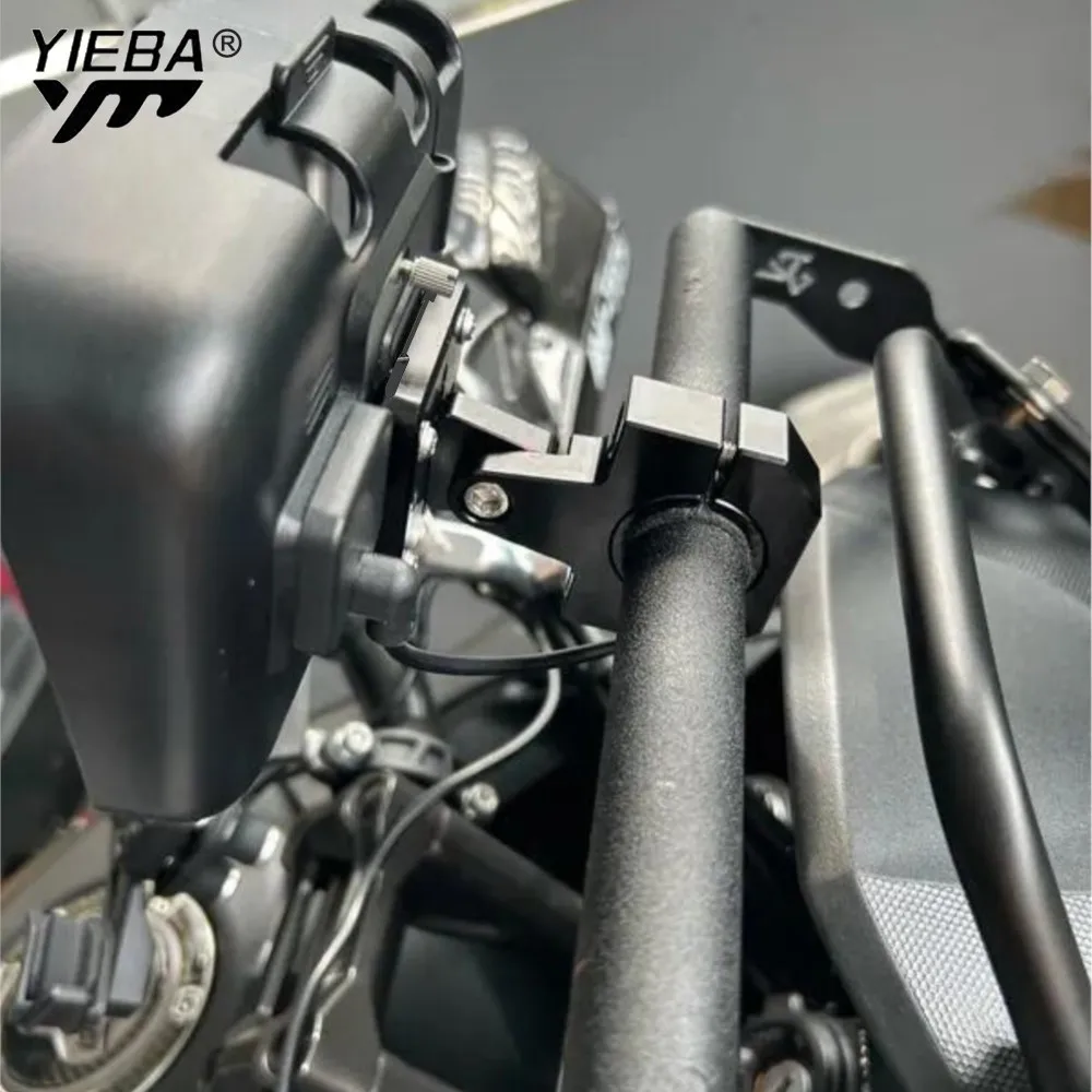 GPS Mount Handlebar Clamp Navigation Bracket FOR Tiger 800/1200/1050 Speed Triple 955 1050 Street Triple 675 RS S SPEED FOUR