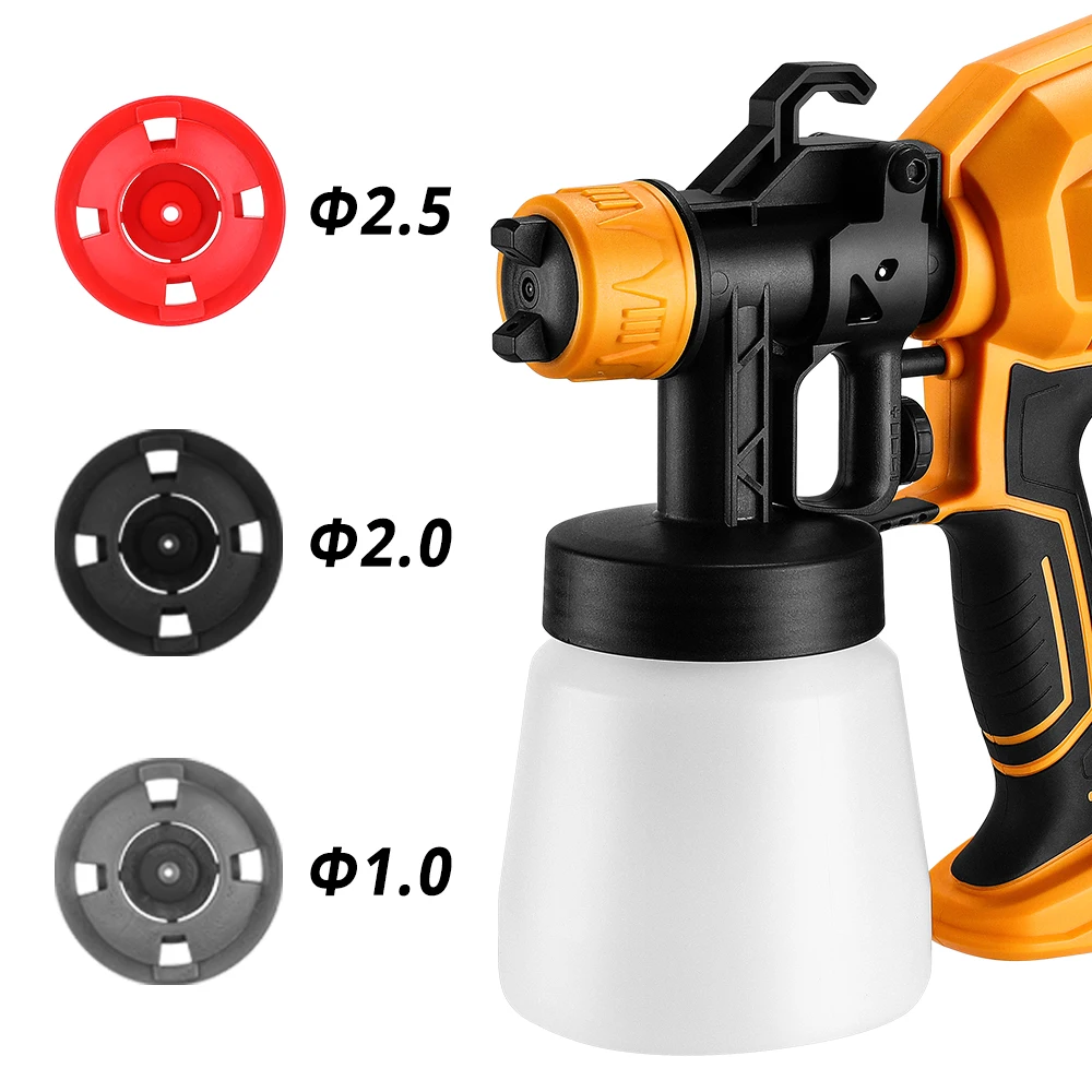 DEKO DKSG45K1 450W HIGH POWER HOME ELECTRIC SPRAY GUN Auto Furniture Steel Coating Airbrush Household DIY