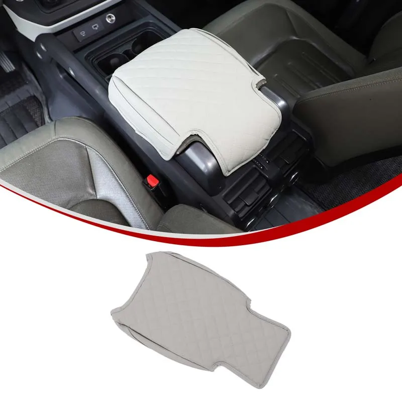 

Серый утолщенный чехол на подлокотник с центральным управлением, совместимый для Land Rover Defender 2020-2025, защитный чехол для хранения подлокотника