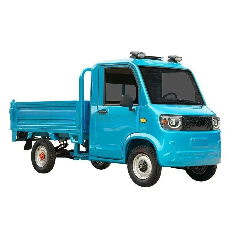 Vierrädriges Elektrofahrzeug für den Haushalt und die Landwirtschaft, Lastenroller, Öl-Elektro-Pickup-Truck, Batterieauto