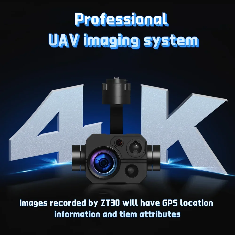 2026 NewT30 Gimbal Camera Dr-one with High Resolution AI Optical Pod & Long Range Heavy Payload Optimal Evtol Dr-one Accessories