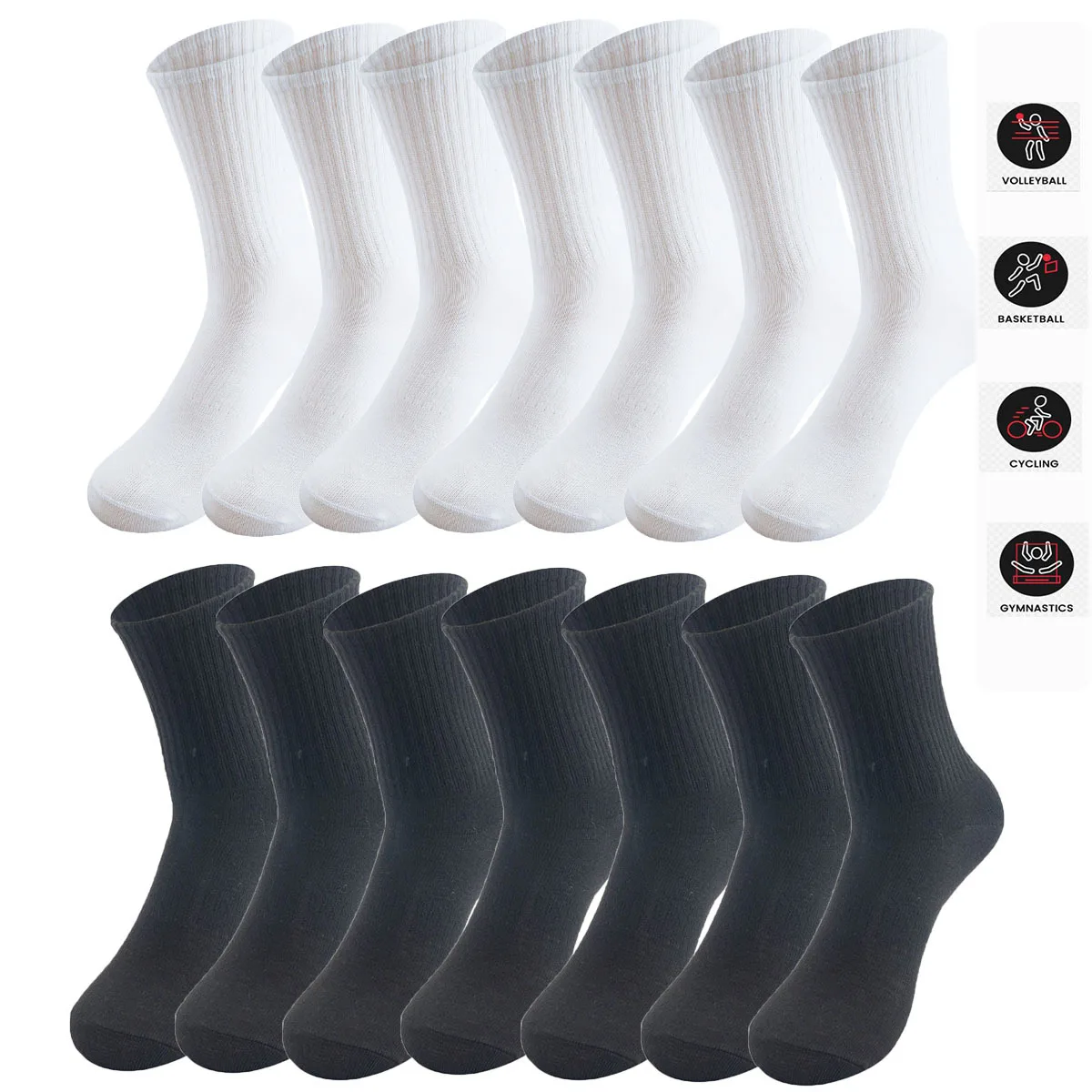 Men Solid Color Socks Simple Versatile Fashionable Socks Antibacterial Odor Resistant Breathable Comfortable Socks
