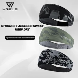 WRELS Sports Headband Sweatband Elastic Absorbent Sweat Fitness Breathable Basketball Cycling Jog Tennis Yoga Gym Head Band