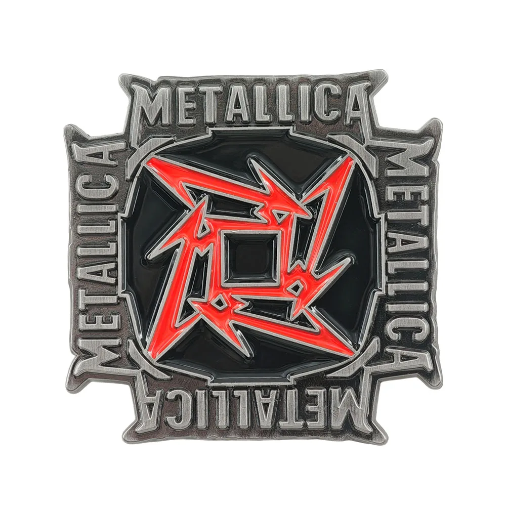 Heavy Equipment Logo - Metallica Enamel Pins Heavy Metal Rock