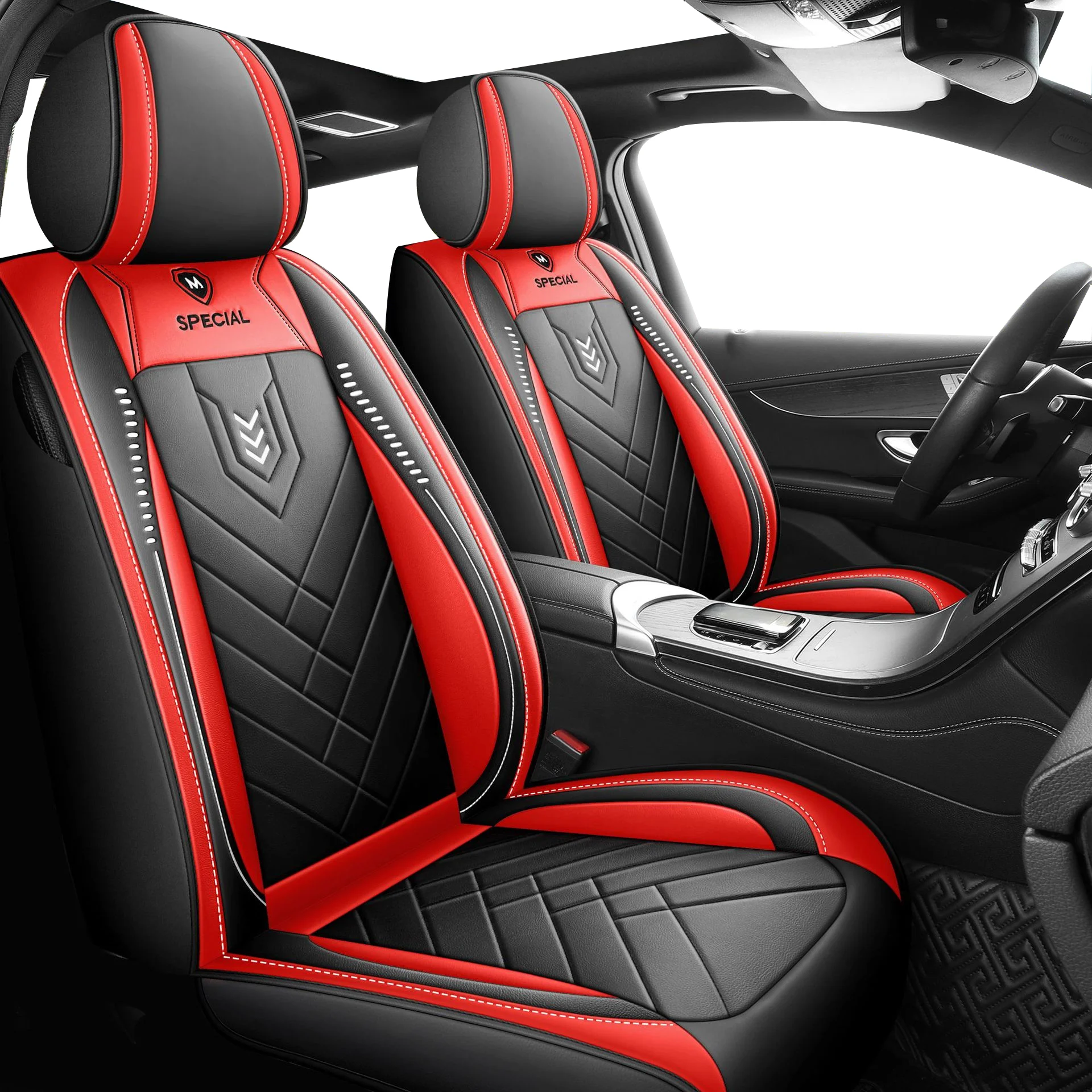 PU Leather Universal Car Seat Covers For Suzuki Swift Alivio Grand Vitara S-Corss Ignis SX4 Grand EscudoKizashi Auto Accessories