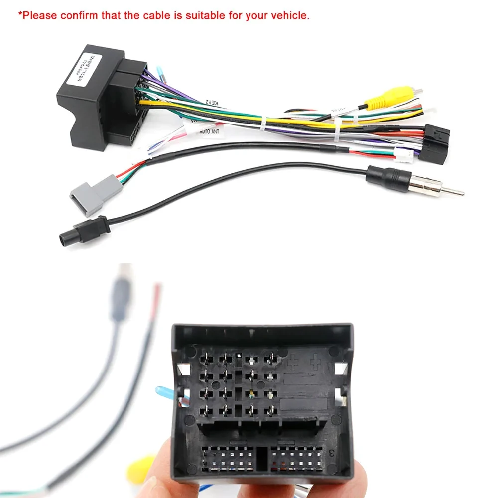 

Кабель питания 16-контактный 2 DIN для автомагнитолы Android, блок Canbus PSA-RZ-51, адаптер для Peugeot 408 308 2007-2020