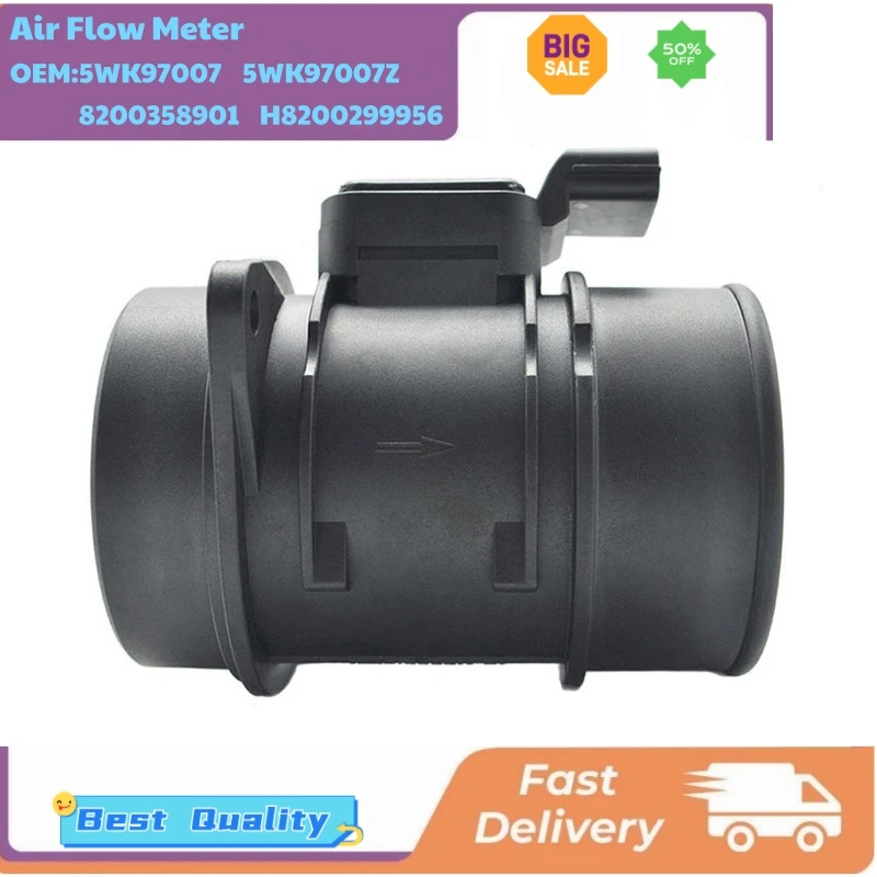 

Mass Air Flow Sensors 5WK97007 5WK97007Z 8200358901 H8200299956 for Renault Clio Laguna Grand Modus Nissan Micra NV200