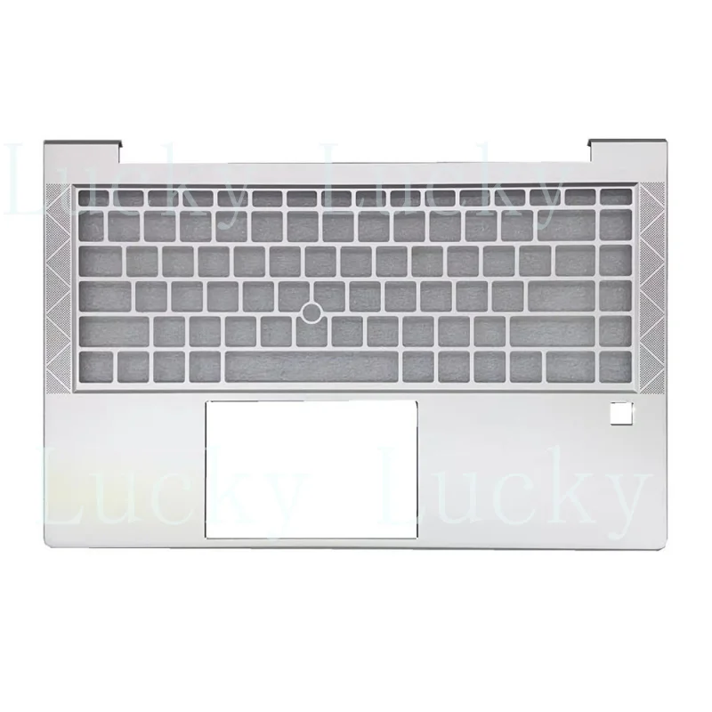 

Подставка для рук (пальмрест) для ноутбука HP EliteBook 845 G7 без клавиатуры, серебристая, с маленьким клавишем Enter