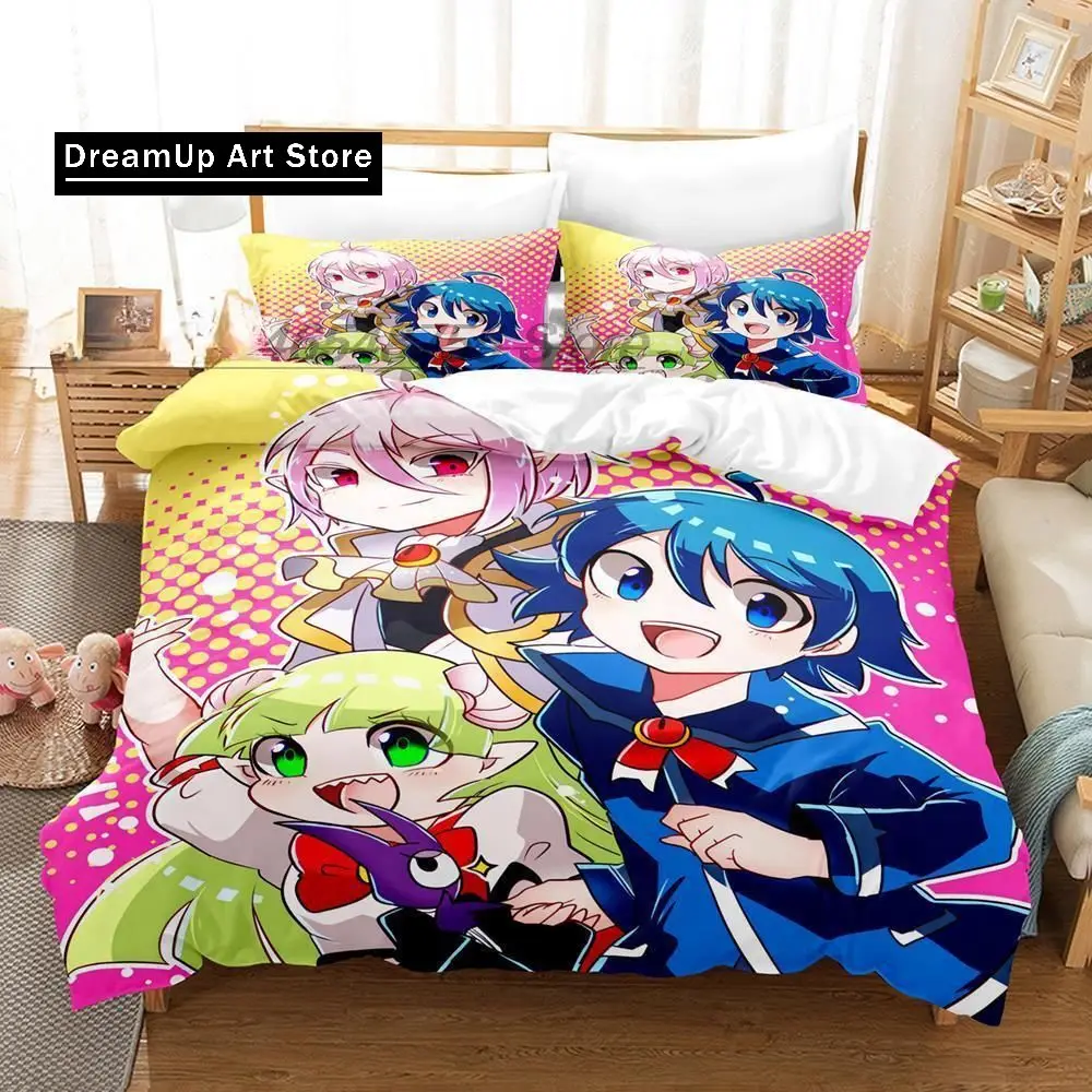 Anime Welcome to Demon School! Iruma-kun Bedding Set Single Twin Full Queen King Size Bed Set Adult Kid Bedroom Duvetcover Sets