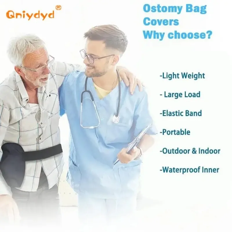 Ostomy Bag Covers Stoma Bag Holder Waterproof Adjustable Colostomy Support Belt Urinary Hanging Bag Cover