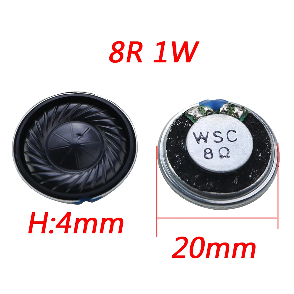 Ultra Thin Mini Speaker 8 Ohm 1 Watt 1W 8R Speaker Diameter 20MM 23MM 26MM 32MM 36MM 2CM 2.3CM 2.6CM 3.6CM Thickness 5MM 4.5MM