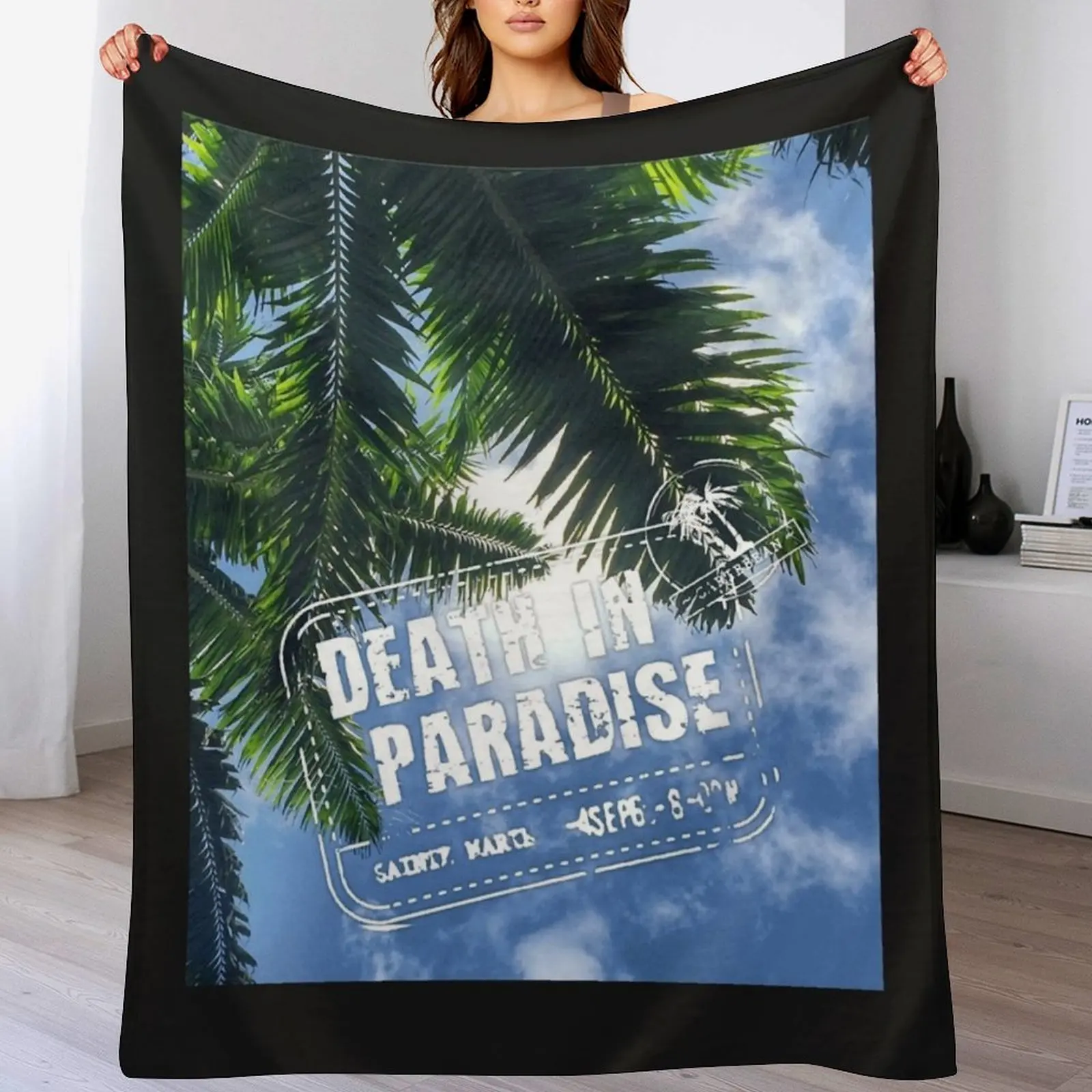 

BBC Death in Paradise Throw Blanket Plush Fuzzy Cozy Blanket for Couch Sofa