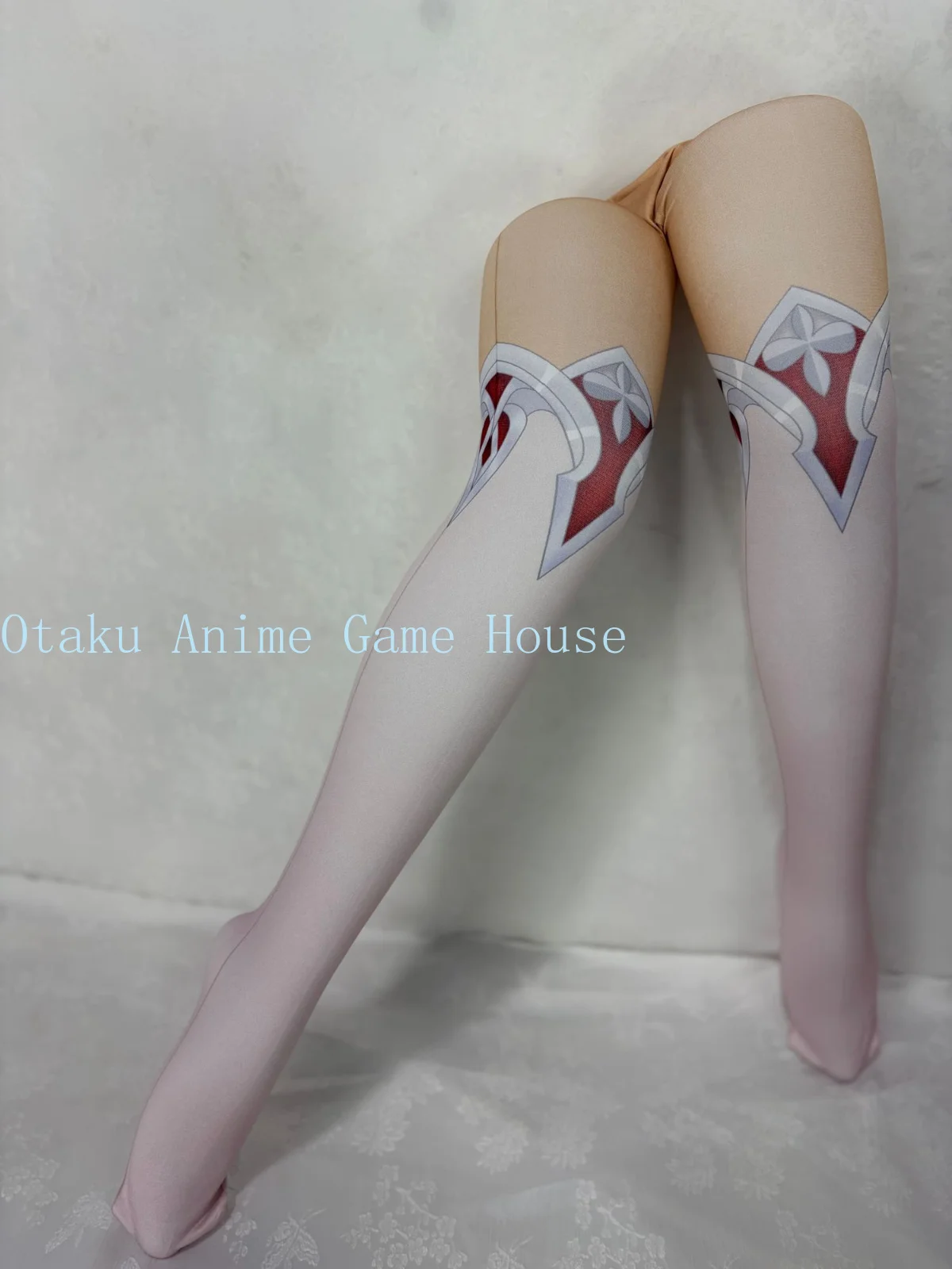 Genshin Impact Alice Cosplay Clothes Anime Printed Pantyhose Comic Con Prop Role Play Stockings Women Halloween Gift view 5