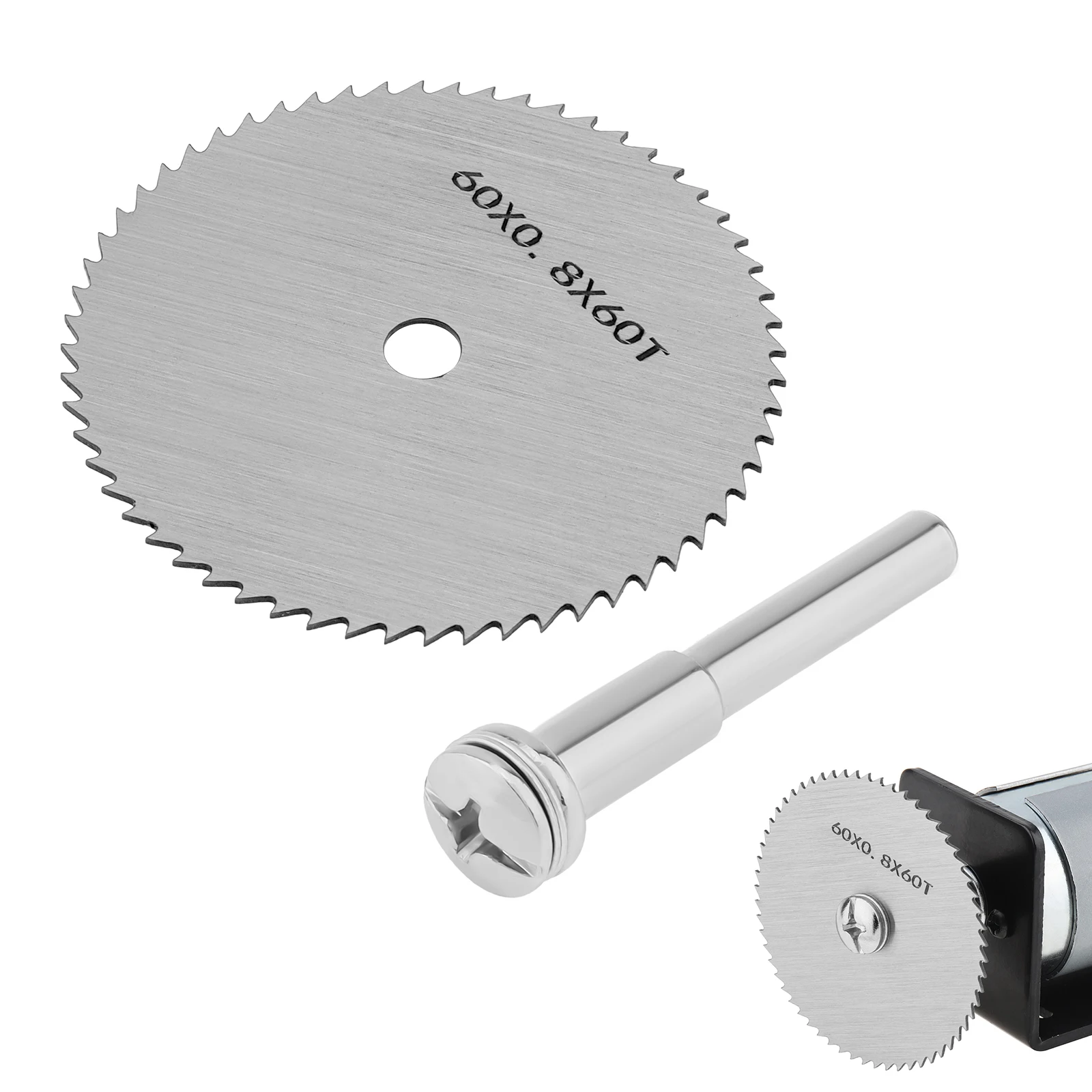 60mm HSS Saw Disc Wheel Cutting Blades Mini Circular Saw Blade Sanding Disc Grinding Wheel For Wood Soft Metal Plastic