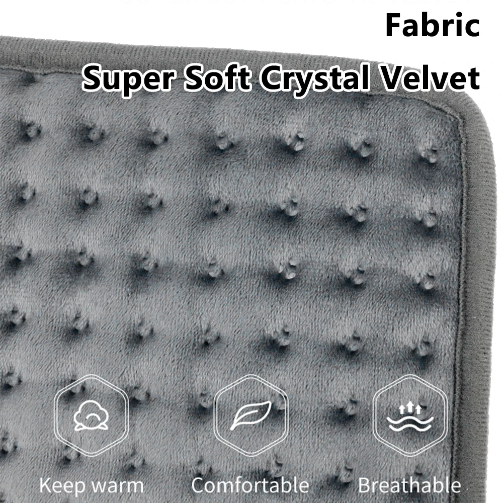 30*60cm Electric Heating Pad Soft Crystal Velvet Electric Heating Blanket Washable Heated Pad Mat For Bed Sofa EU UK US Plug