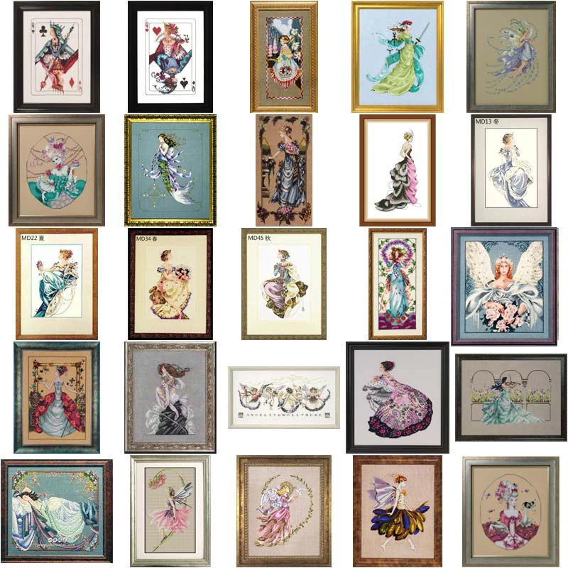 

MD 3 styles cross stitch kits fairy aida fabric 18ct 14ct 11ct 22CT 25CT embroidery cotton thread embroidery kits DIY craft set