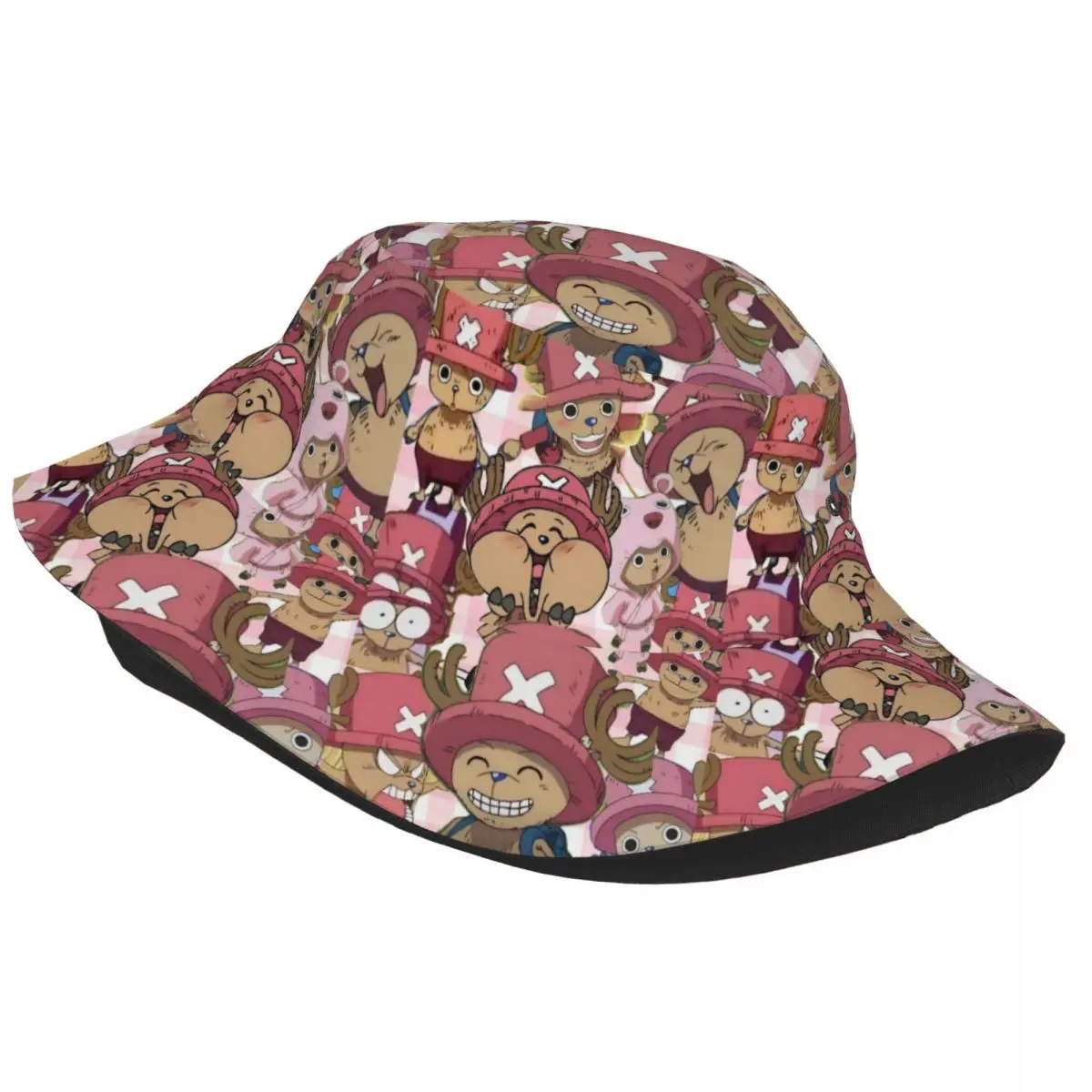 Tony Tony Chopper Bucket Hats Summer Travel Headwear Accessories One Piece Anime Fishing Cap for Outdoor Sports Woman Ispoti Cap