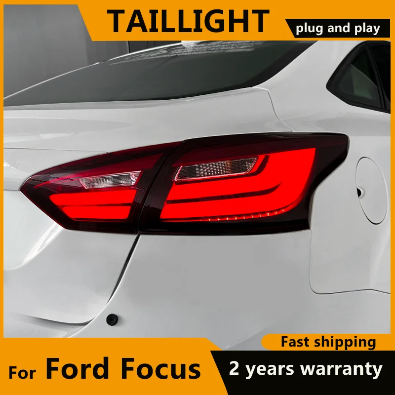 Tail Lamp for Ford Focus Tail Lights 2012 2013 2014 For Focus 3 Sedan LED Rear Lights DRL+Brake+Park+Signal Stop Fog lights