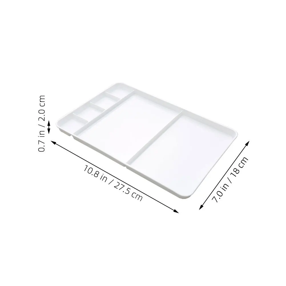 Multi-Grid Paint Palette Durable Plastic Watercolor Mixer Practical Mixing Tray Artist Pigment Tray Pallet Watercolor Palette