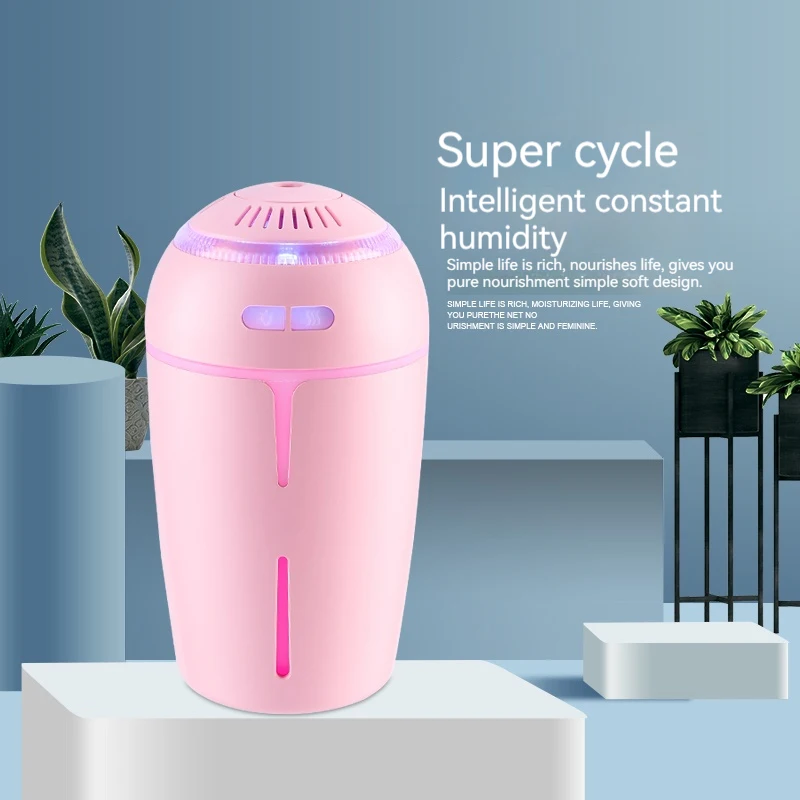 

Портативный мини-USB увлажнитель воздуха, аромадиффузор, светодиодный крутой свет, 250 мл, туман для комнаты, дома, автомобиля, очиститель растений