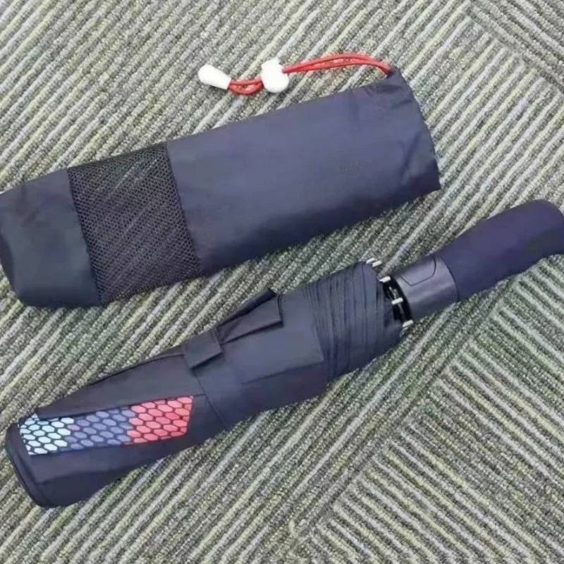 For BMW Motorsport Automatic Umbrella Reinforced Windproof Men's Folding High-end Short Handle Business Advertising Umbrella