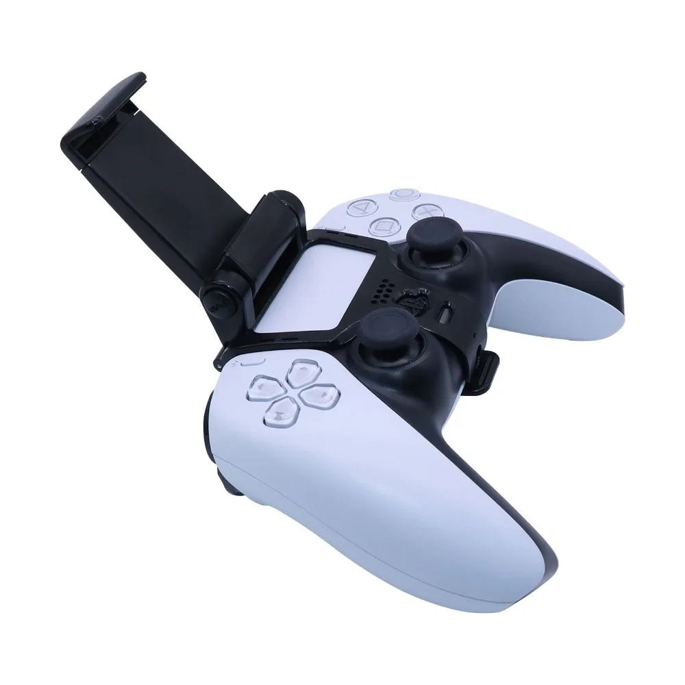 

Game Holder Controller Mobile Phone Stand for Gamepad Holder Mount with Metal Frame Adjustable Black Smartphone Game Accessory